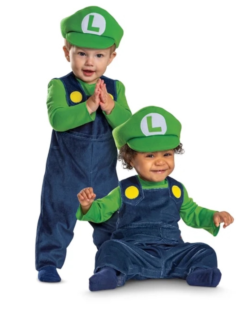 Nintendo Super Mario Luigi Infant Costume NEW 12-18 months Halloween